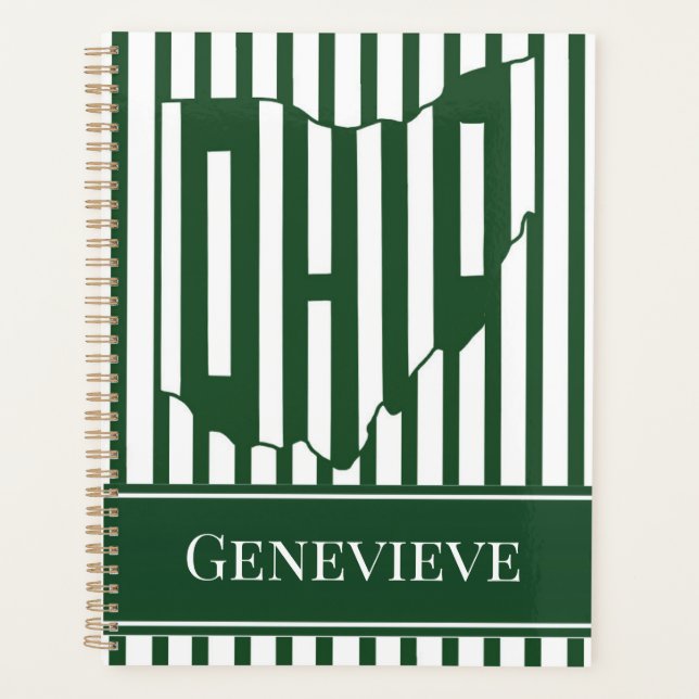 Ohio Green Stripe Planner (Front)