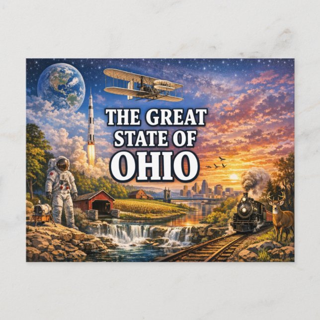 Ohio Greetings Postcard  (Front)