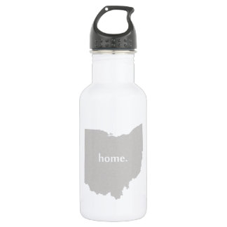 Ohio home silhouette state map 532 ml water bottle
