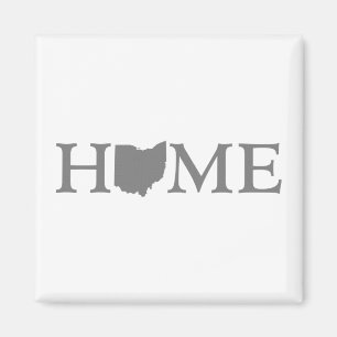 Ohio Home State Word Art Magnet