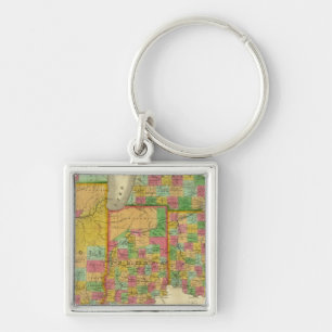 Ohio, Indiana, and Illinois Key Ring