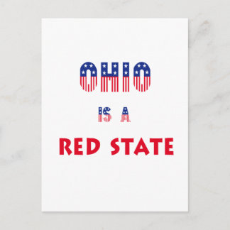 Ohio is a Red State Postcard