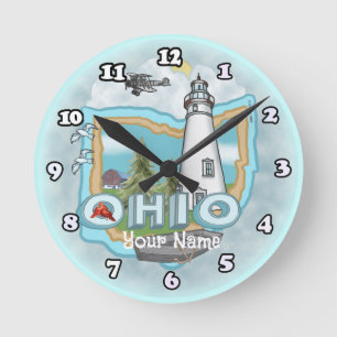 Ohio Lighthouse  clock