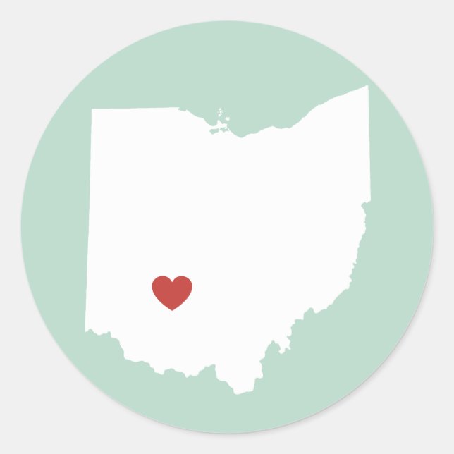 Ohio Love - Customisable Sticker (Front)
