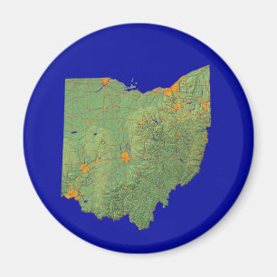 Ohio Map Magnet