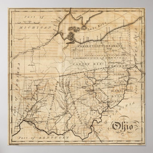 Ohio Map Poster (Front)