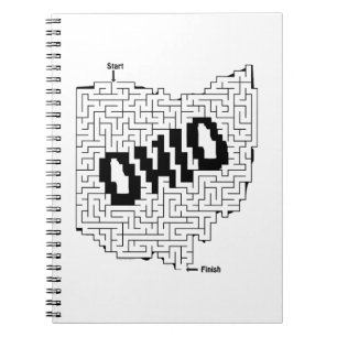 Ohio Maze Puzzle Notebook