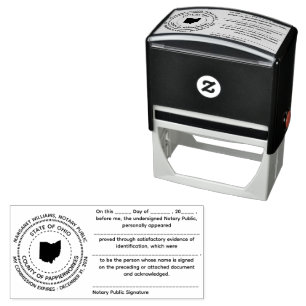 Ohio Notary Public Acknowledgement Stamp