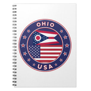 Ohio, Ohio t-shirt, Ohio sticker, phone case Notebook