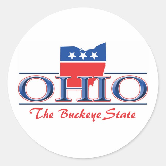 Ohio Patriotic Stickers (Front)