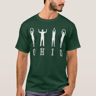 Ohio People Silhouette OH IO Buckeye Home State gi T-Shirt