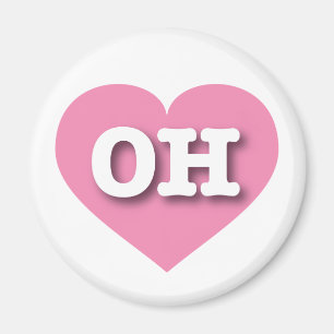 Ohio Pink Heart - Big Love Magnet