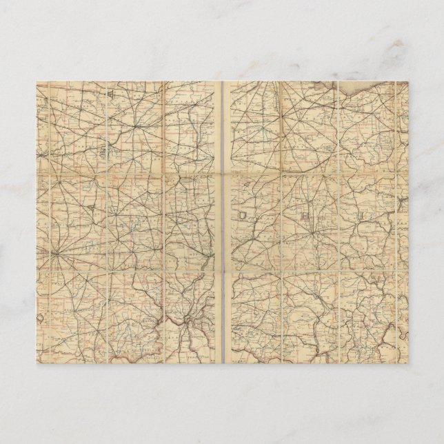 Ohio Postal Route Postcard (Front)