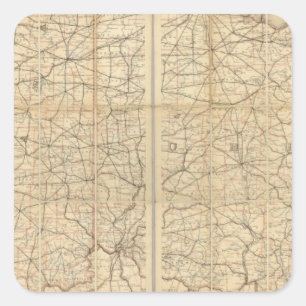 Ohio Postal Route Square Sticker