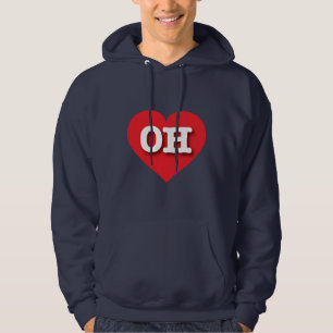 Ohio Red Heart - I love OH Hoodie