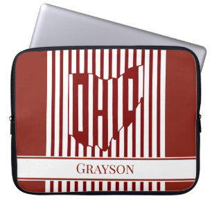 Ohio Red Stripe Laptop Sleeve