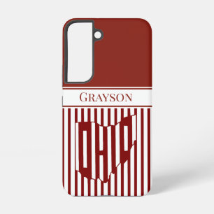 Ohio Red Stripe Samsung Galaxy Case