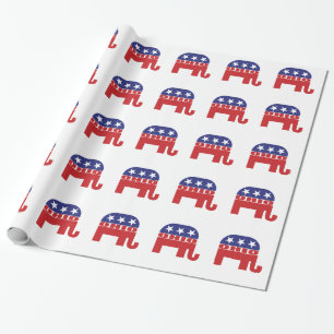 Ohio Republican Elephant Wrapping Paper