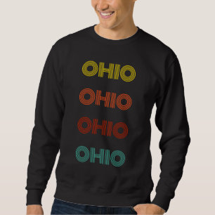 Ohio Retro Typography American State Sweatshirt