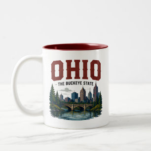 Ohio River Cities Adventure Two-Tone Coffee Mug