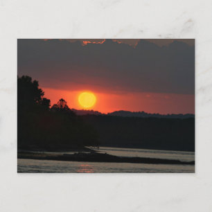 Ohio River sunset Postcard