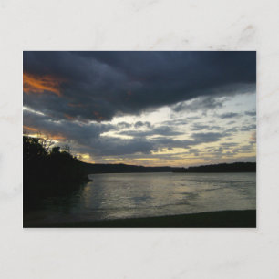 Ohio River Valley Sunrise Theme Postcard