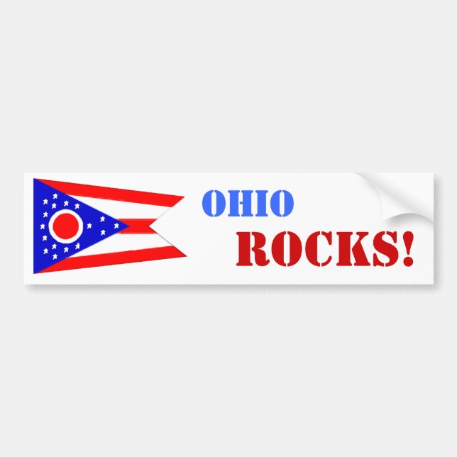 Ohio ROCKS! Bumper Sticker (Front)