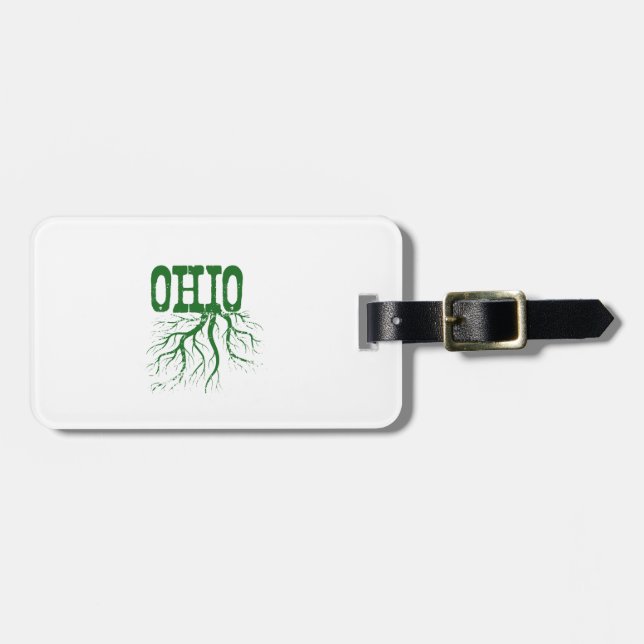 Ohio Roots Luggage Tag (Front Horizontal)