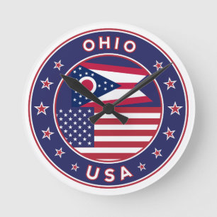 Ohio Round Clock