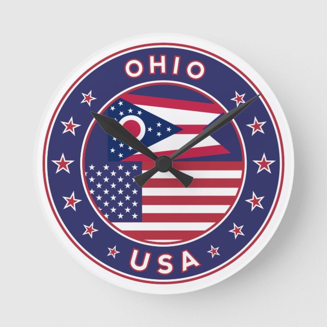 Ohio Round Clock (Front)