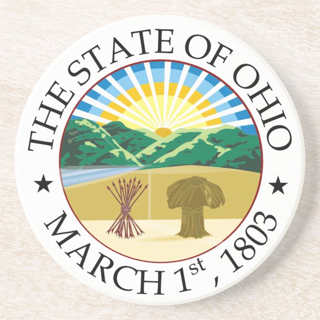 Ohio sign coaster (Front)