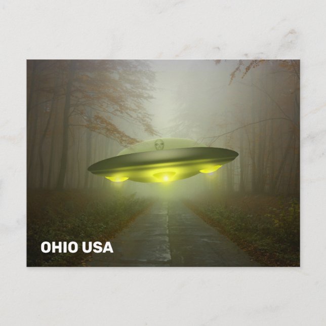 OHIO SPACESHIP UFO ART Postcards (Front)