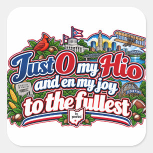 Ohio square sticker