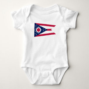 Ohio State Flag Baby Bodysuit