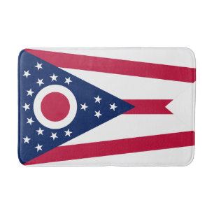 Ohio State Flag Bath Mat