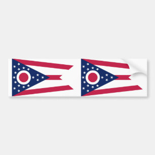 Ohio State flag Bumper Sticker