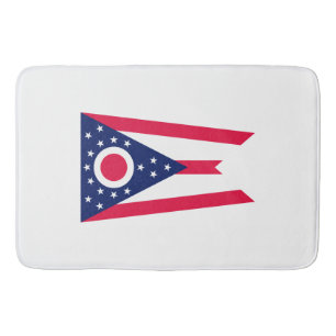 Ohio State Flag Design Bath Mat