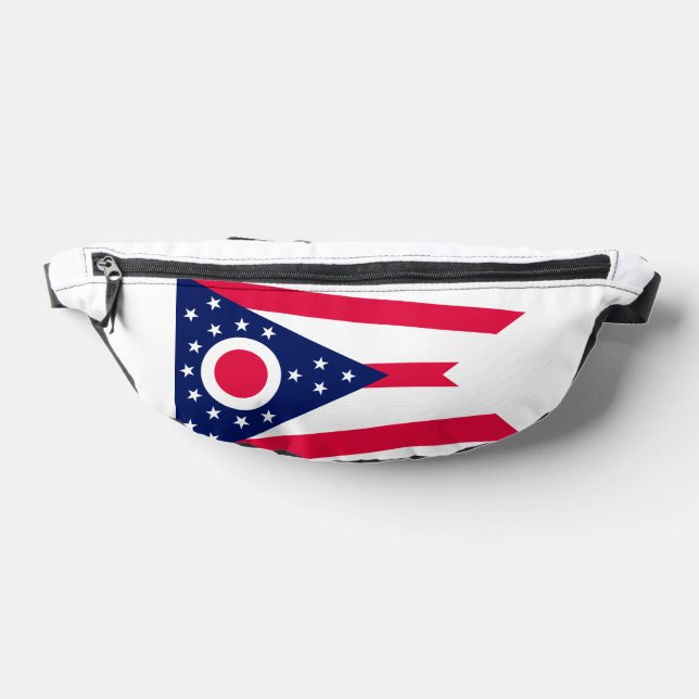 Ohio State Flag Design Bum Bags (Lay Down)