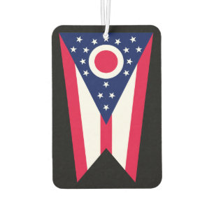 Ohio State Flag Design Car Air Freshener