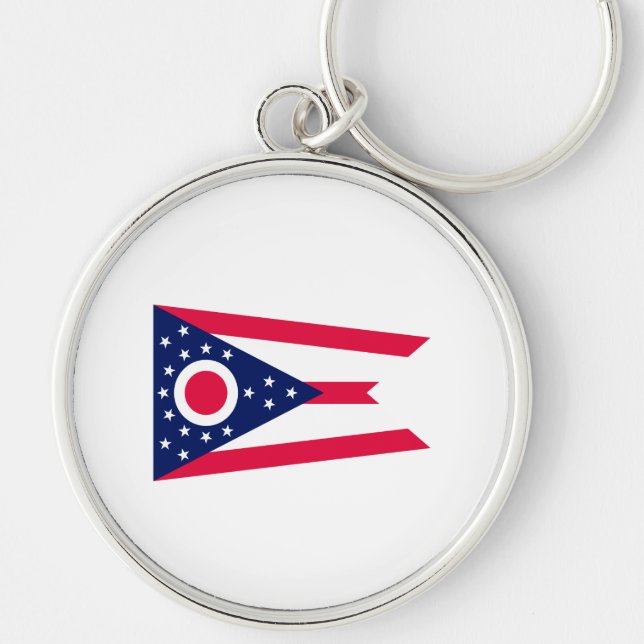 Ohio State Flag Design Key Ring (Front)