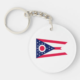 Ohio State Flag Design Key Ring
