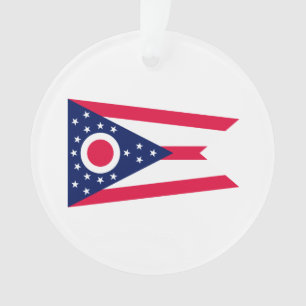 Ohio State Flag Design Ornament