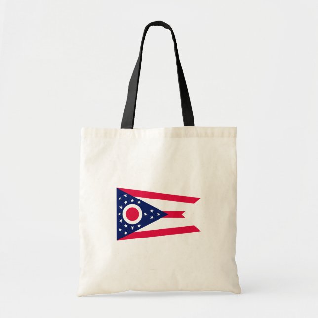 Ohio State Flag Design Tote Bag (Front)