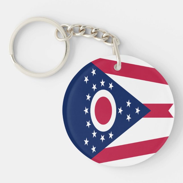 Ohio State Flag Key Ring (Front)