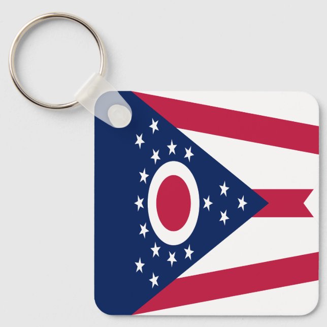 Ohio State Flag Key Ring (Front)