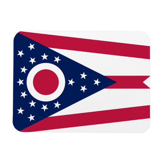 Ohio State Flag Magnet (Horizontal)