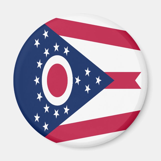 Ohio State Flag Magnet (Front)
