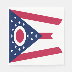 Ohio State Flag Napkin