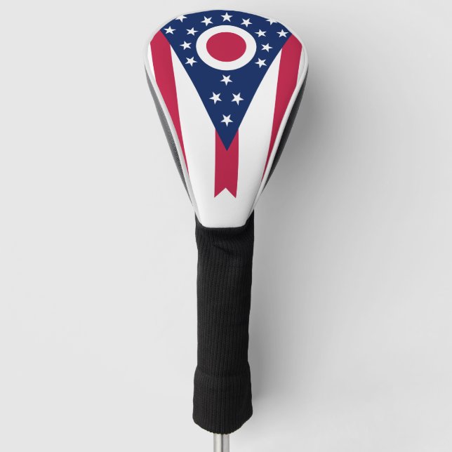 Ohio state flag patriotic golf head cover (Front)