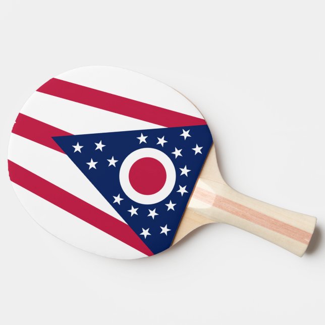 Ohio State Flag Ping Pong Paddle (Side)